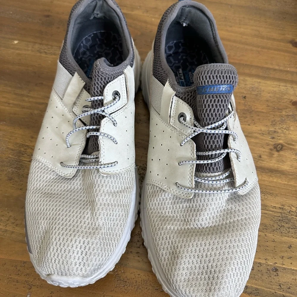 Skechers Mens Solvano Caspian Shoes Fashion - Grey size 11.5